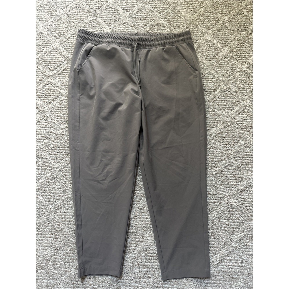 Women's All In Motion Active Ankle Pants Taupe‎ Lightweight Sz XL Elastic Waist